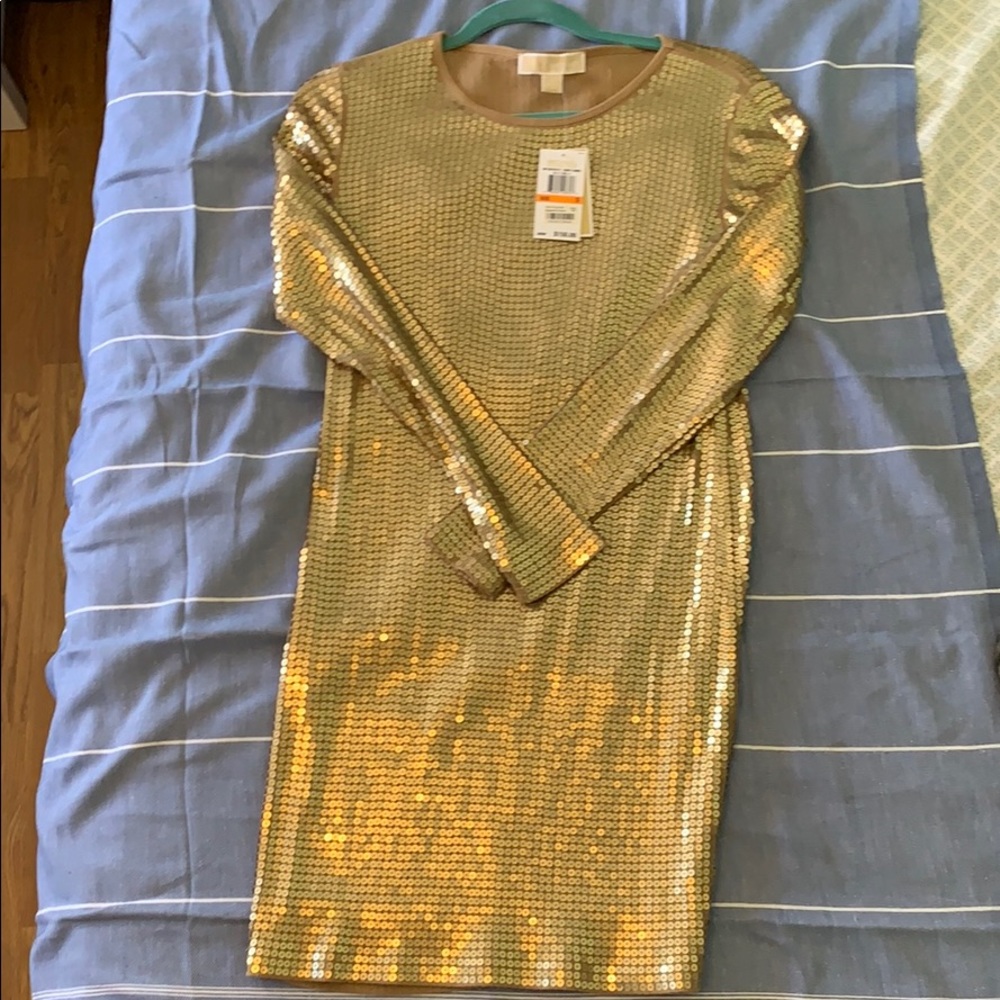 Micheal Kors sequin mini dress, Small, NWT
